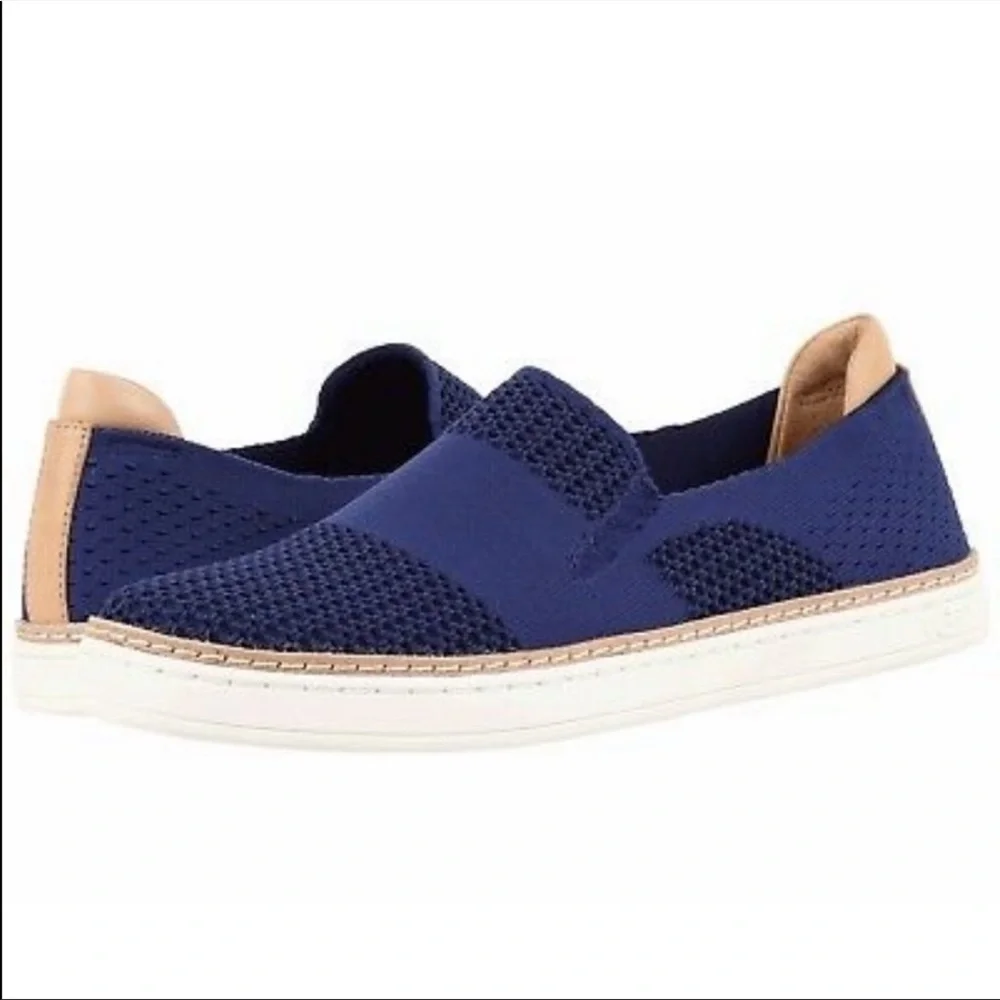 Ugg Sammy Slip On Woven Sneakers Navy‎ Blue Sz 7.5